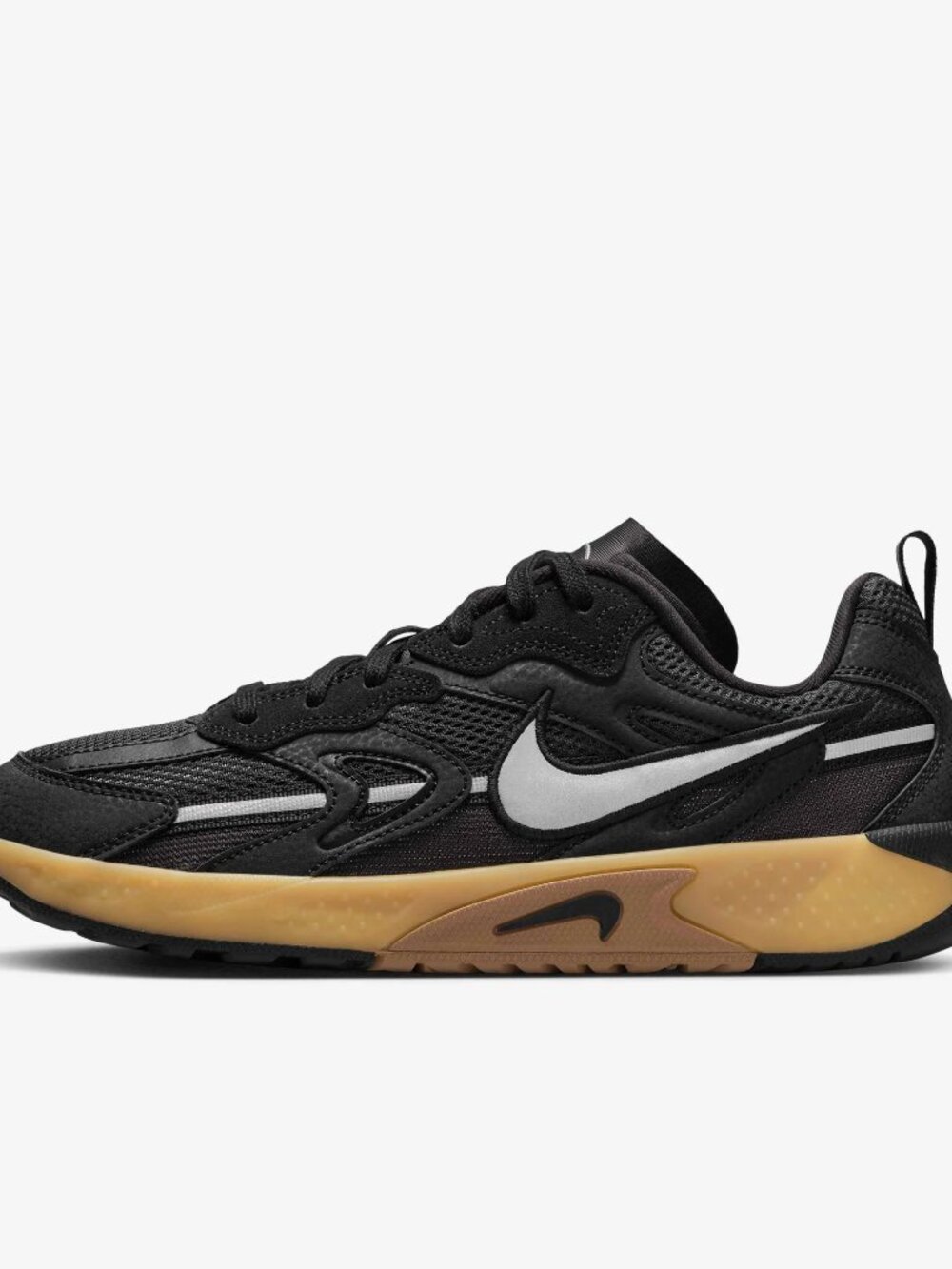 Nike Women's Black Gum Jam Sole Lace Up Athletic Sneaker Shoes Size 7